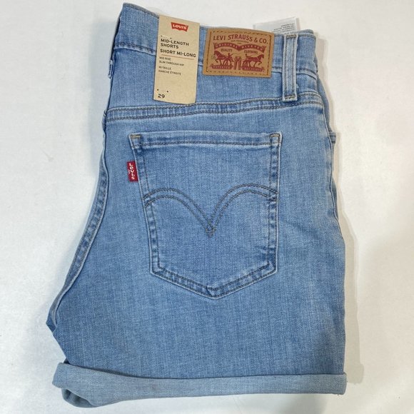 Levi’s Denim Women's Shorts Medium Washed - Size 28 - Picture 1 of 8